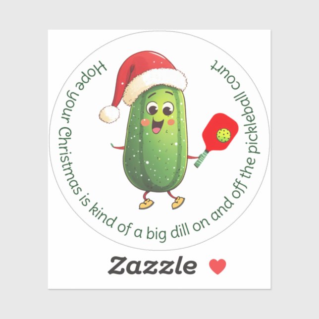 Custom text Santa's Pickleball Rally (Sheet)