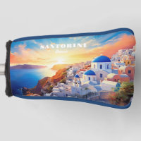 Custom Text Santorini Greece Sunset