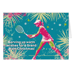 🎾🎄Custom text, Serving Up Some Holiday Cheer