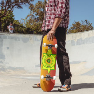 Custom text . skateboard