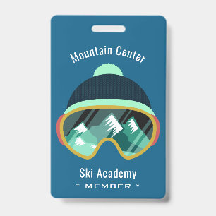 Custom Text Ski Mask badges