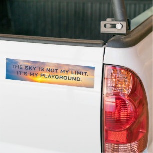 Custom Text Sky Quote Bumper Sticker