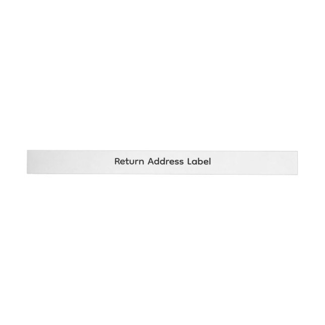 Custom Text | Slim Wrap Around Return Address  Label (Individual)
