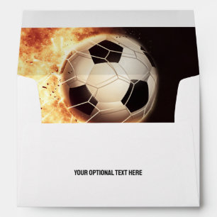 Custom Text Soccer Player Envelope