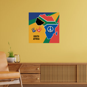 Custom Text South Africa Poster
