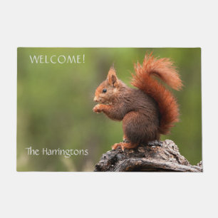 Custom Text Squirrel Doormat