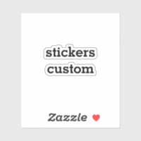 Custom Text Sticker Build Your Own Sticker 