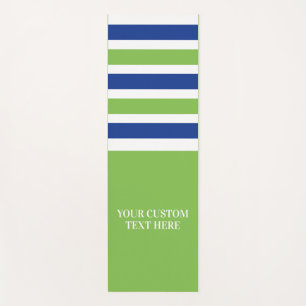 Custom text Stripes Pattern yoga mat