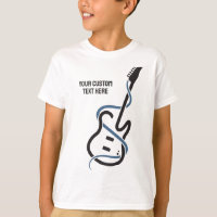Custom Text Stylized Guitar