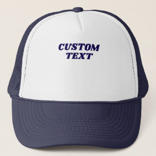 Custom Text Summer Beach Family Vacation Team Crew Trucker Hat