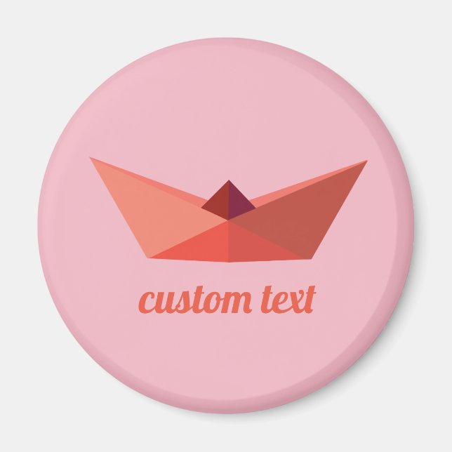 Custom text Summer Round Magnet (Front)