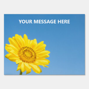 Custom text Sunflower Garden Sign