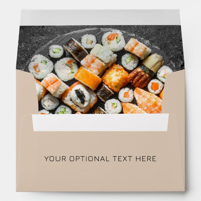 Custom Text SUSHI Envelope (Back (Bottom))