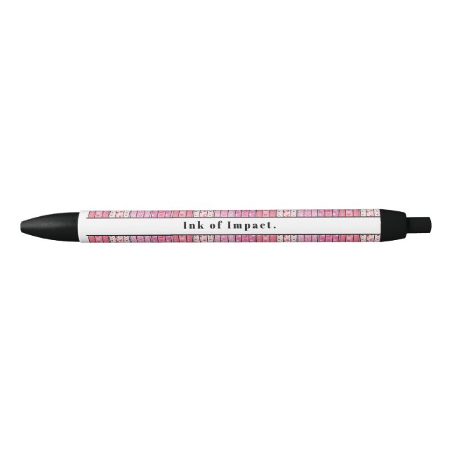 Custom Text Teacher Black Ink Pen (Front)