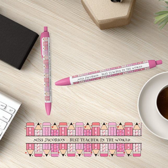 Custom Text Teacher Black Ink Pen (Creator Uploaded)