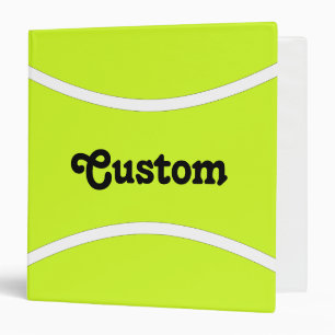 Custom Text Tennis Binder