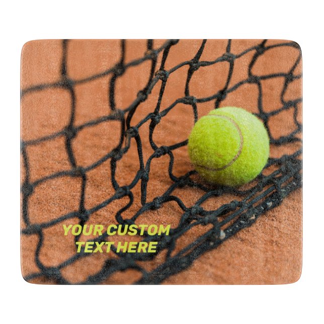 Custom Text Tennis Cutting Board (Front)