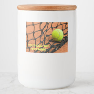 Custom Text Tennis Food Label
