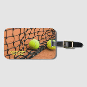 Custom Text Tennis Luggage Tag