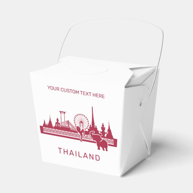Custom Text Thailand Favor Box (Front Side)