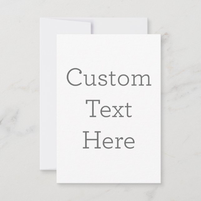 8.9 cm x 12.7 cm Flat Thank You Card (Front)