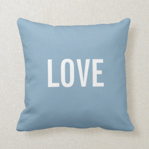Custom Text Throw Pillows Template   LOVE