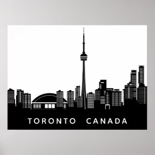 Custom text Toronto Silhouette poster