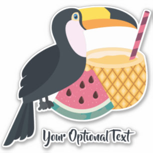 Custom text Toucan Illustration