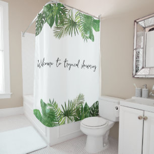 Custom text Tropical leaf Summer feeling greenery