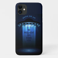Custom text UFO Spaceship phone casees