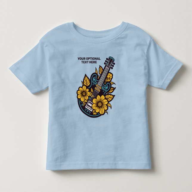 Custom Text Ukulele Toddler T-shirt (Front)