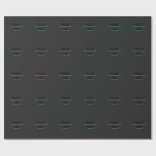 Custom Text & Upload Your Photo Personalized Wrapping Paper