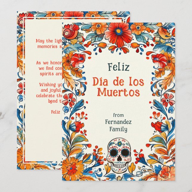 💀Custom text Vibrant Traditions (Front/Back)