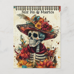Custom text 💀 Vintage Elegance Postcard