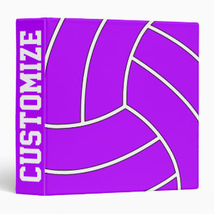 Custom Text Volleyball Binder
