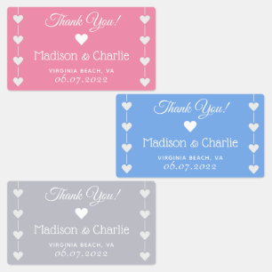 Custom text Wedding labels