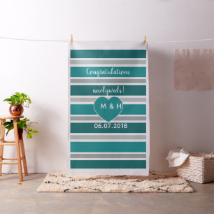 Custom text wedding photobooth fabric