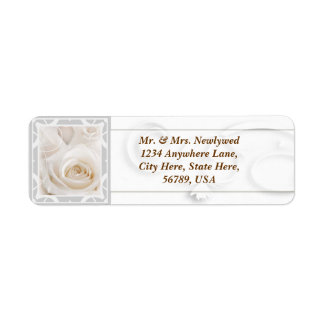 Custom Text Wedding Return Address Labels