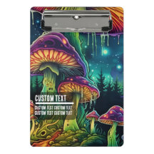 Custom Text Whimsical Mushroom Forest Fantasy