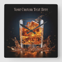 Custom Text Whiskey On The Rocks