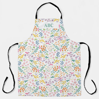 Custom Text Wildflower Meadow Apron