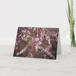 Custom text Winter Frost greeting card