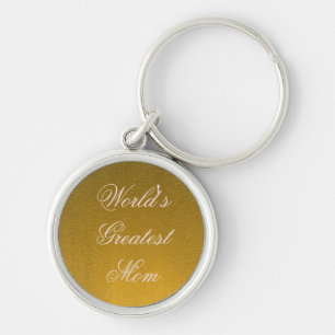Custom Text World's Greatest Mom Keychain