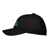 Custom Text Your Name Hat Embroidered Baseball Cap (Left)