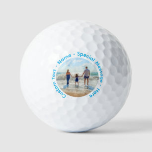 Custom Text Your Photo Golf Balls Personalized