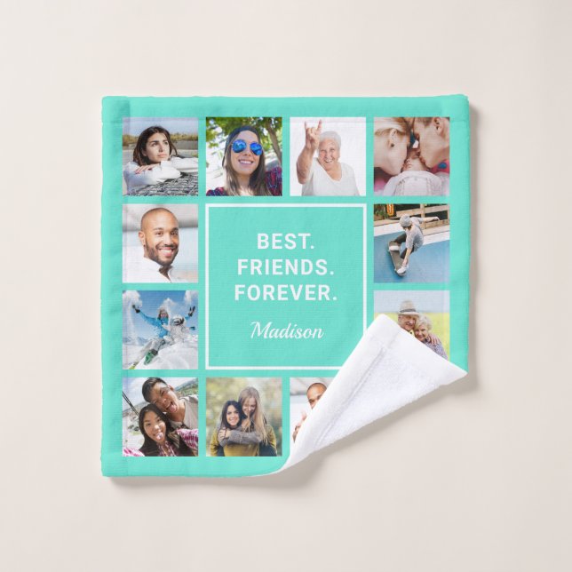 Custom Text & YOUR Photos Wash Cloth (Wash Cloth)