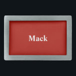 Custom Textile Red Stylish Colour Matched Rectangular Belt Buckle<br><div class="desc">Personalized Belt Buckle Designer Solid Colour Design -  Classic and personalized Designer Solid Colour Option - Textile Red Stylish Colour Matched Colour Matched personalizable Oval Shaped Custom Colour Belt Buckles will be just right for gifting or making making a stylish addition to your wardrobe.</div>