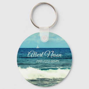 Custom Texts   Sailing Boat Keychain