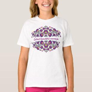 Custom text💜Stunning polish Folk Wycinanki  T-Shirt