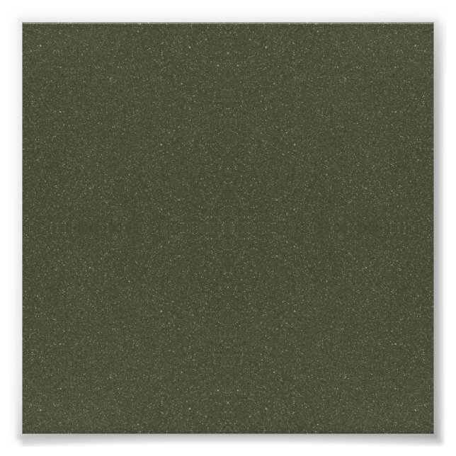 Custom Textured Moss Green Photo Print – Square (Front)